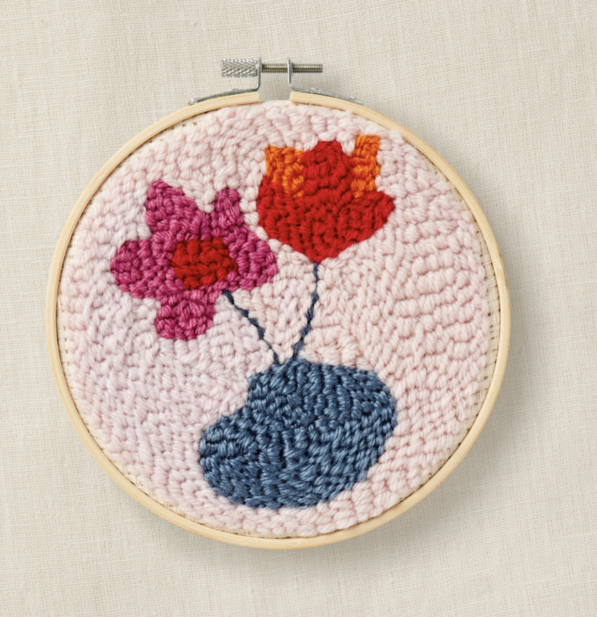 Kit Punch Needle bloemen