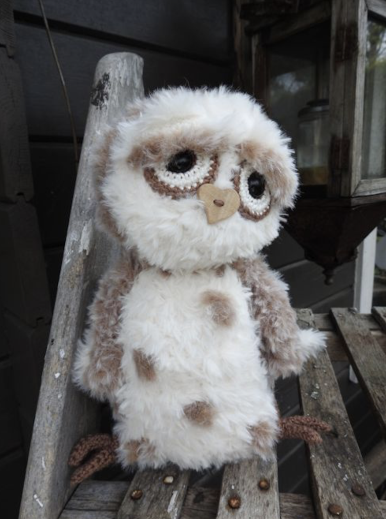 Haakpakket Funny Furry Owl Soft lichtbruin