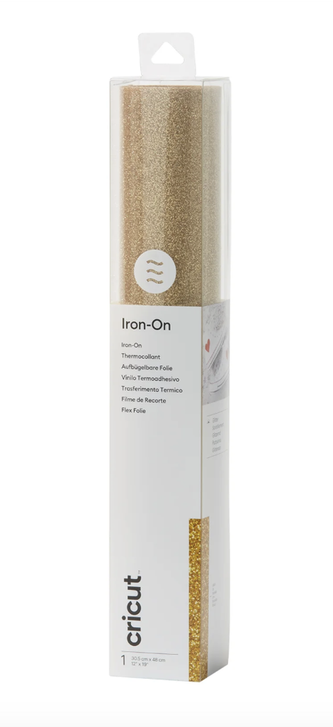 Glitter Iron-On Goud