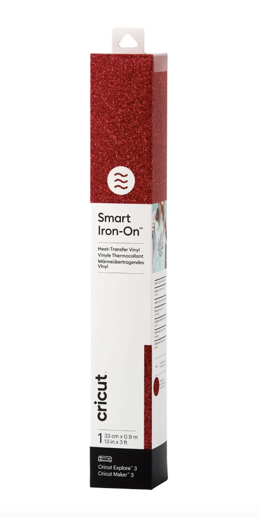 Smart Iron-On 33x91cm Glitter Rood