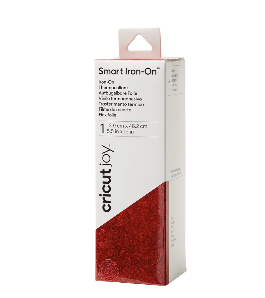 Joy Smart Iron-On Glitter Rood