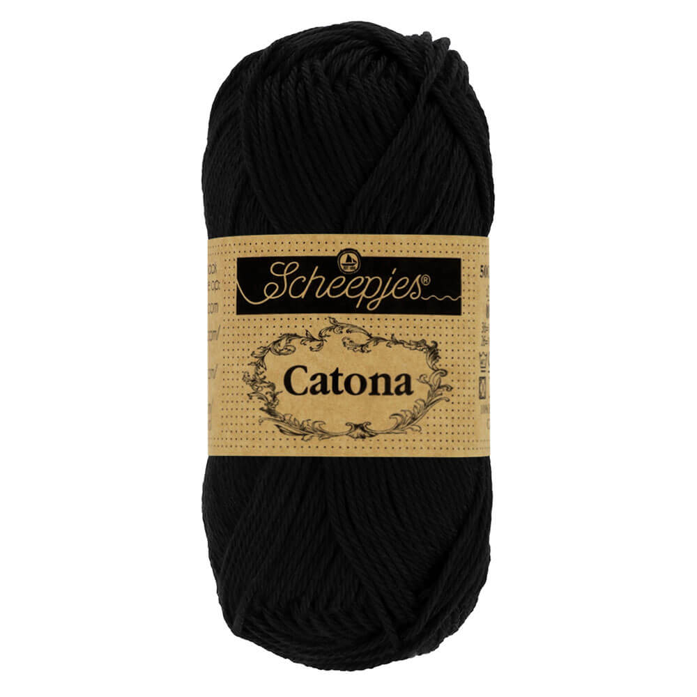 Scheepjes Catona 50g - 110 Jet Black