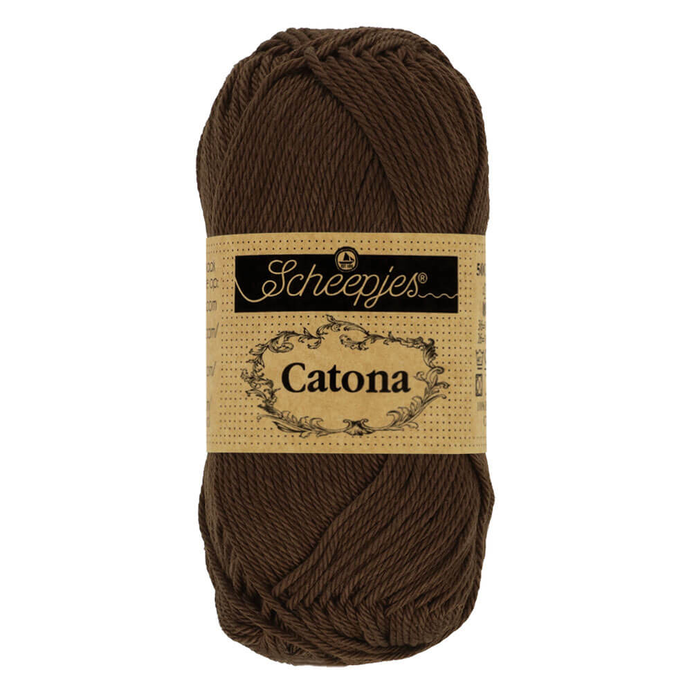 Scheepjes Catona 50g - 162 Black Coffee