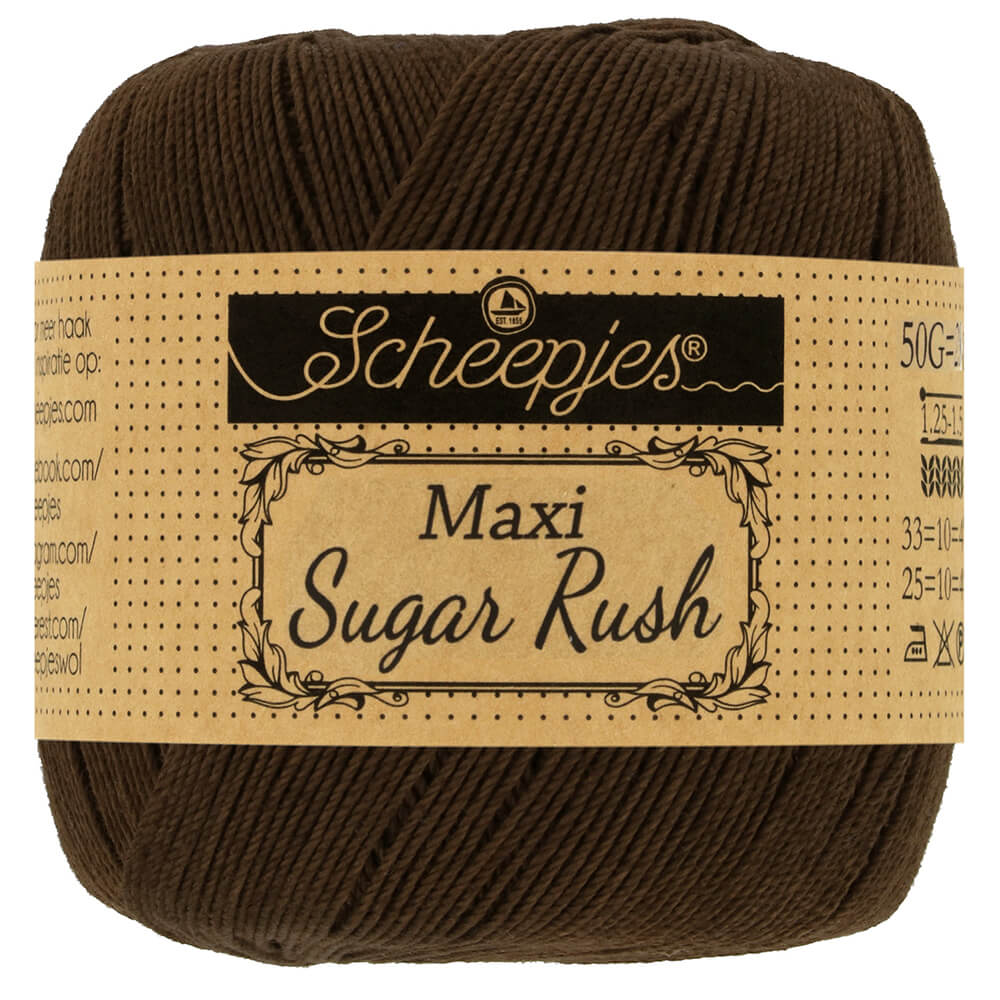 Scheepjes Maxi Sugar Rush 50g - 162 Black Coffee