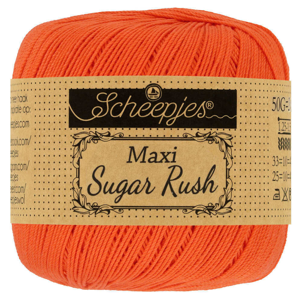 Scheepjes Maxi Sugar Rush 50g - 189 Royal Orange