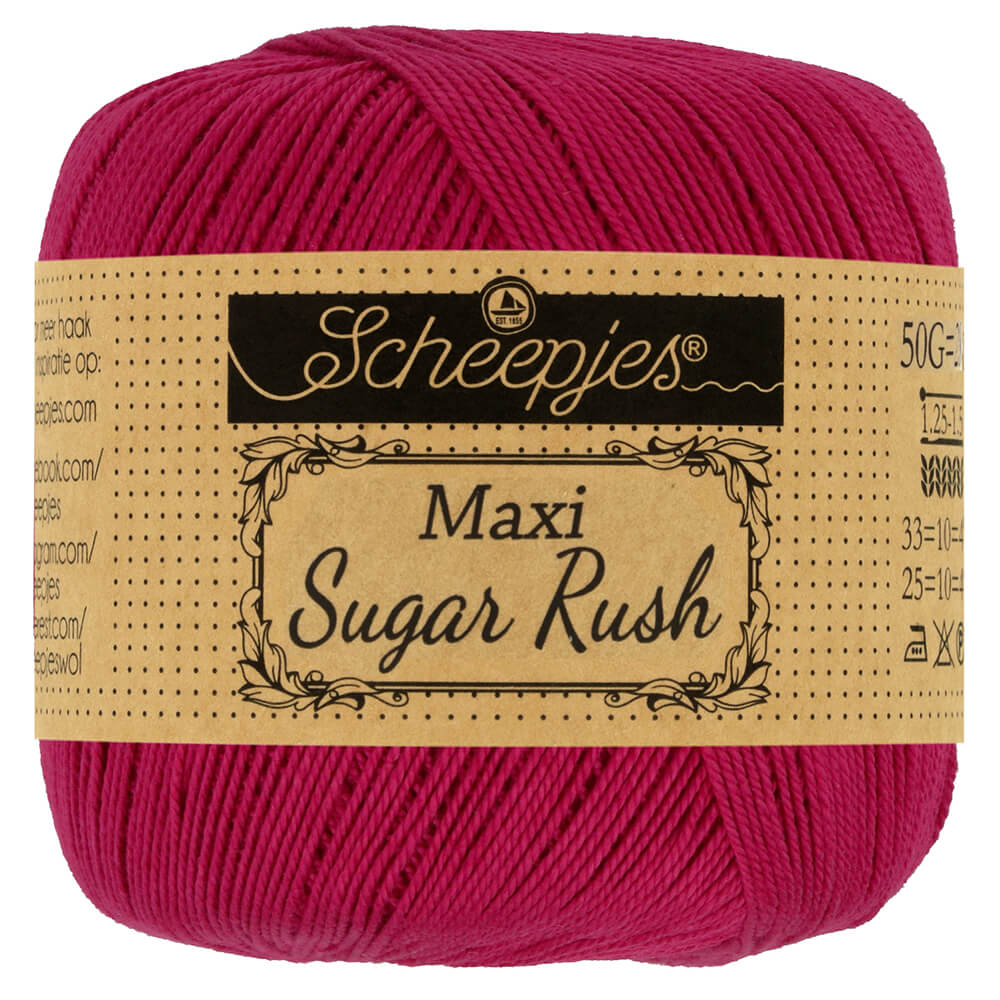 Scheepjes Maxi Sugar Rush 50g - 192 Scarlet