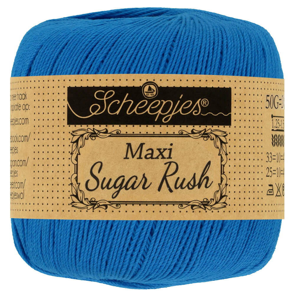 Scheepjes Maxi Sugar Rush 50g - 201 Electric Blue