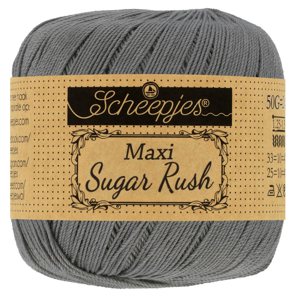 Scheepjes Maxi Sugar Rush 50g - 242 Metal Gray