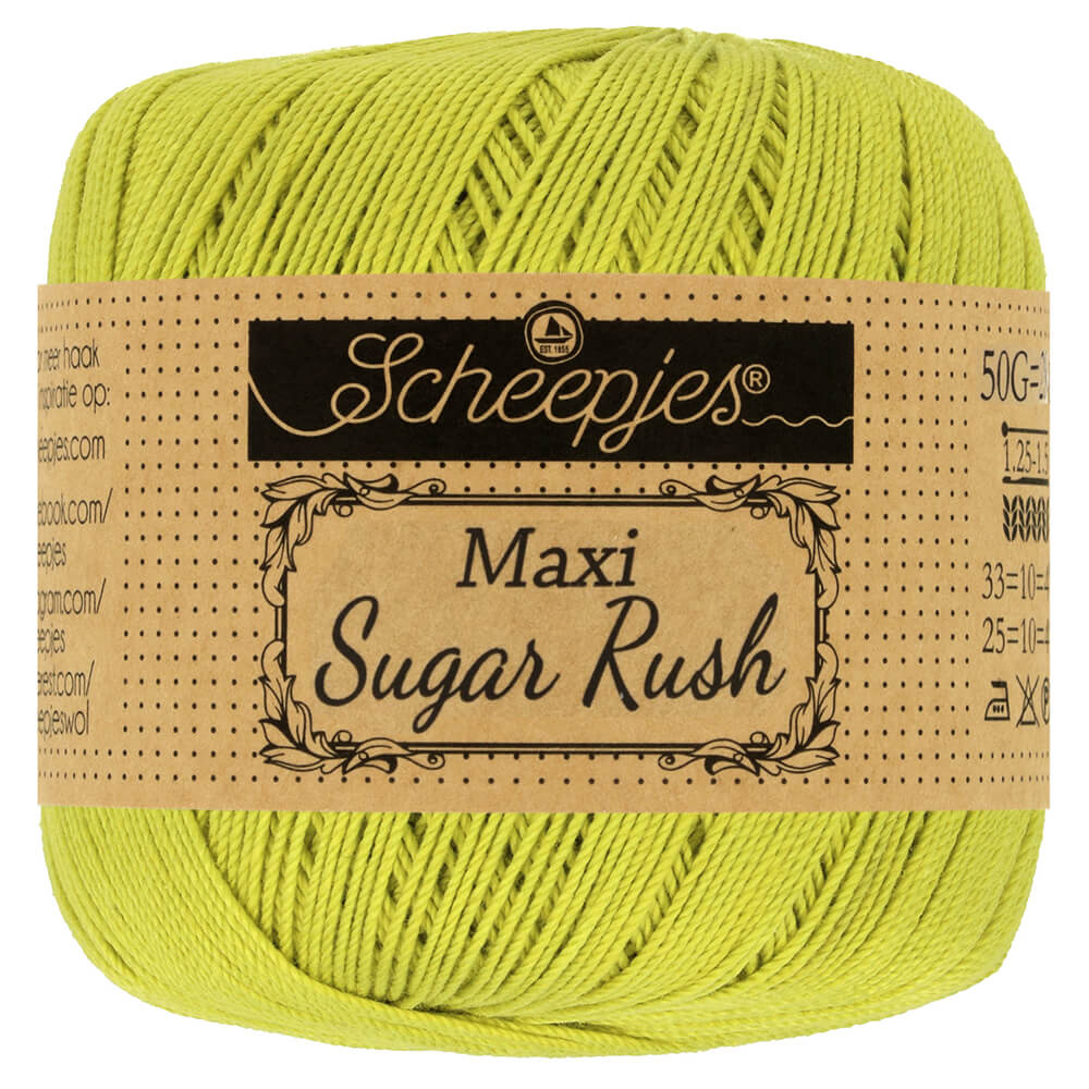 Scheepjes Maxi Sugar Rush 50g - 245 Green Yellow