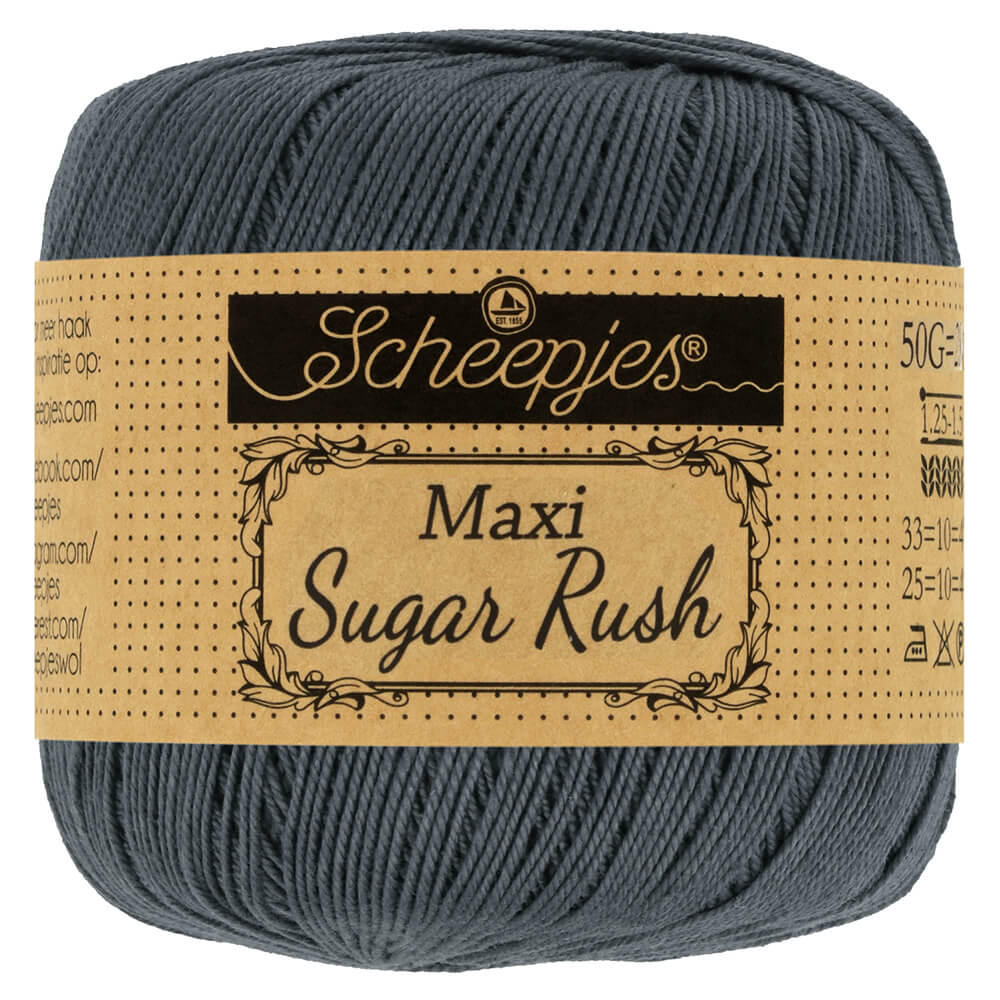 Scheepjes Maxi Sugar Rush 50g - 393 Charcoal