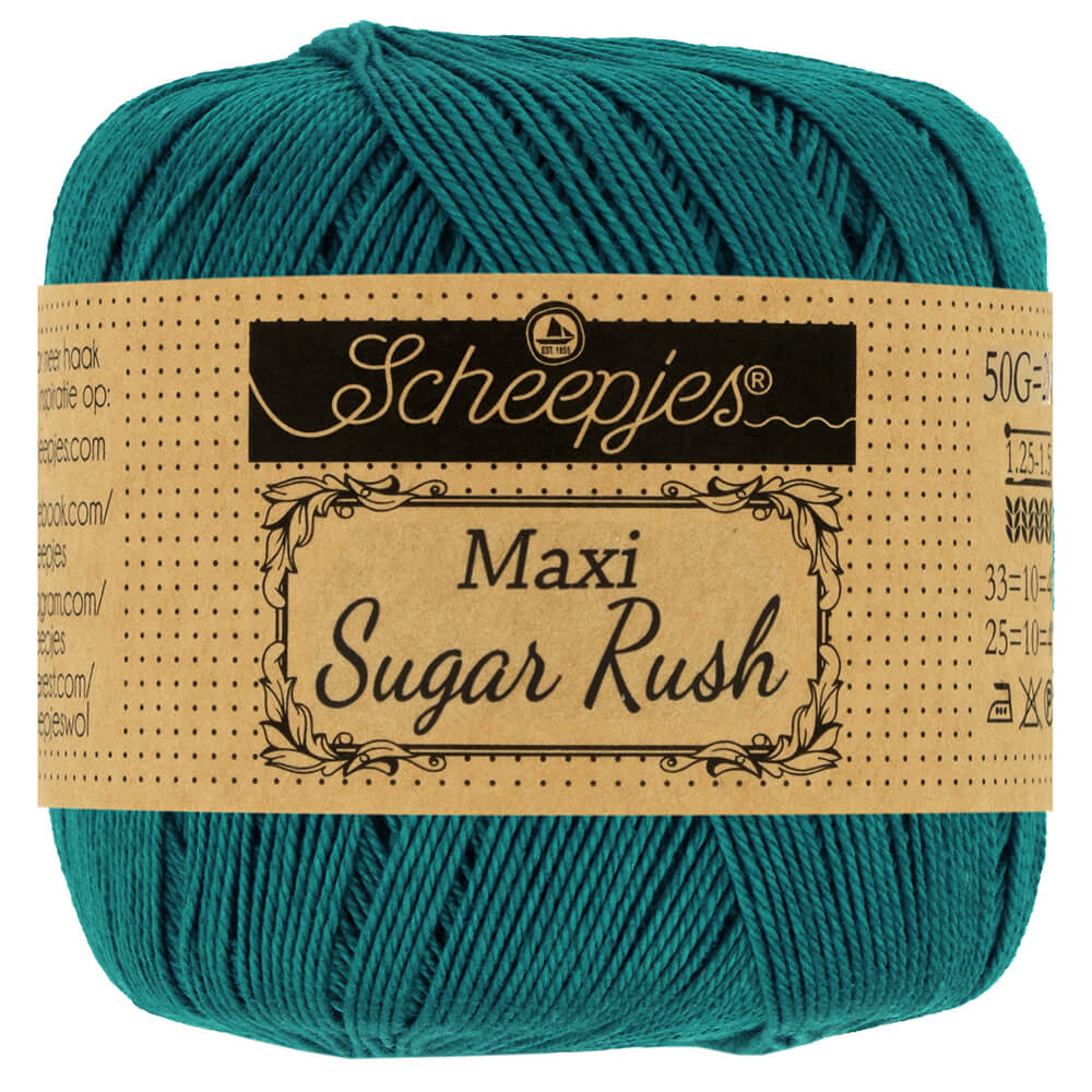 Scheepjes Maxi Sugar Rush 50g - 401 Dark Teal