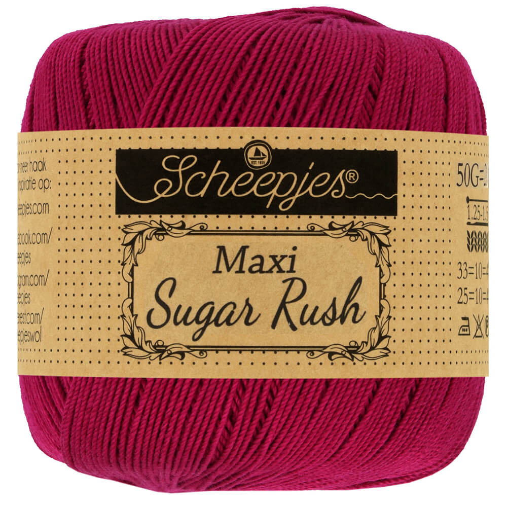 Scheepjes Maxi Sugar Rush 50g - 517 Ruby