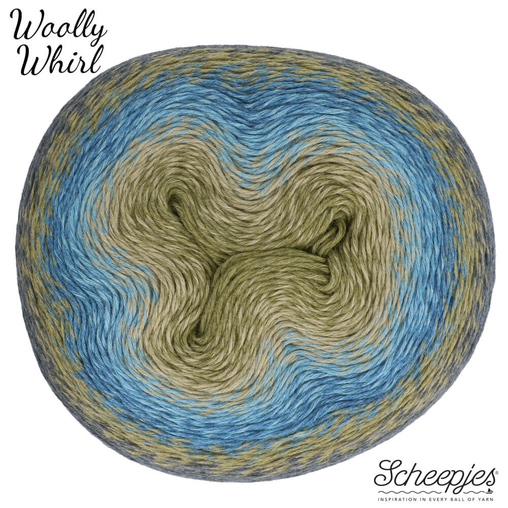 Scheepjes Woolly Whirl 1000m - 473 Kiwi Drizzle