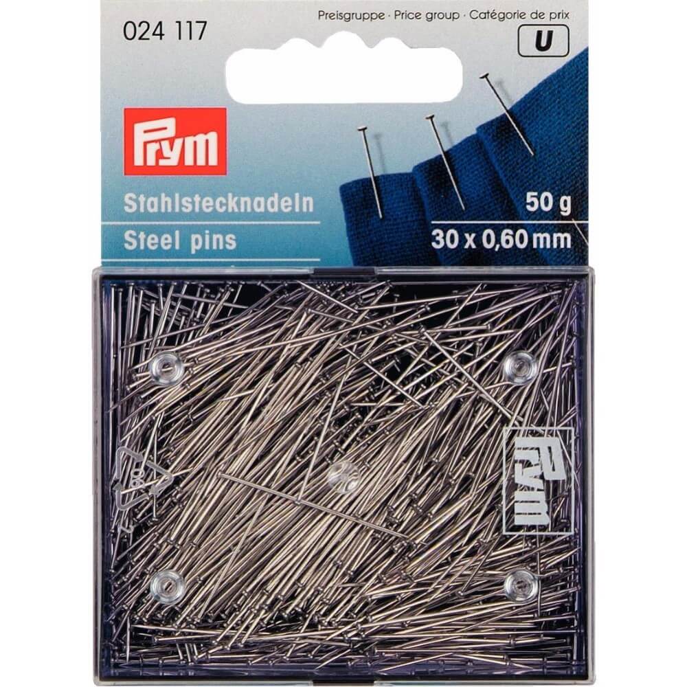 Prym Kopspelden staal 0.60x30mm zilver 