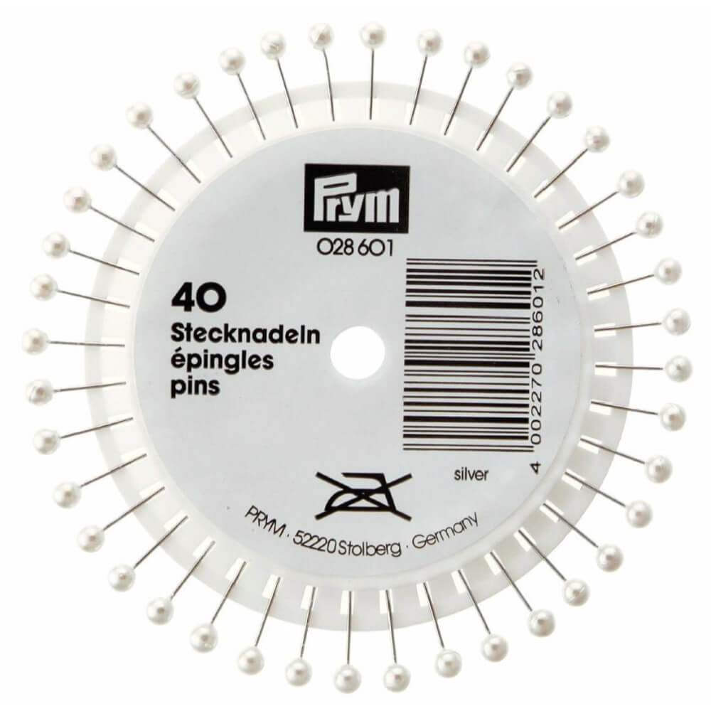 Prym Parelkopspelden staal 0.58x40mm zilver - 10x40st