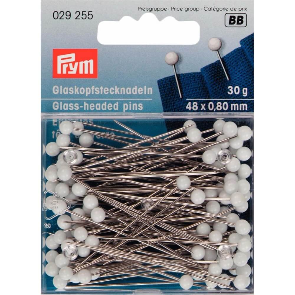 Prym Glaskopspelden 0.80x48mm zilver 