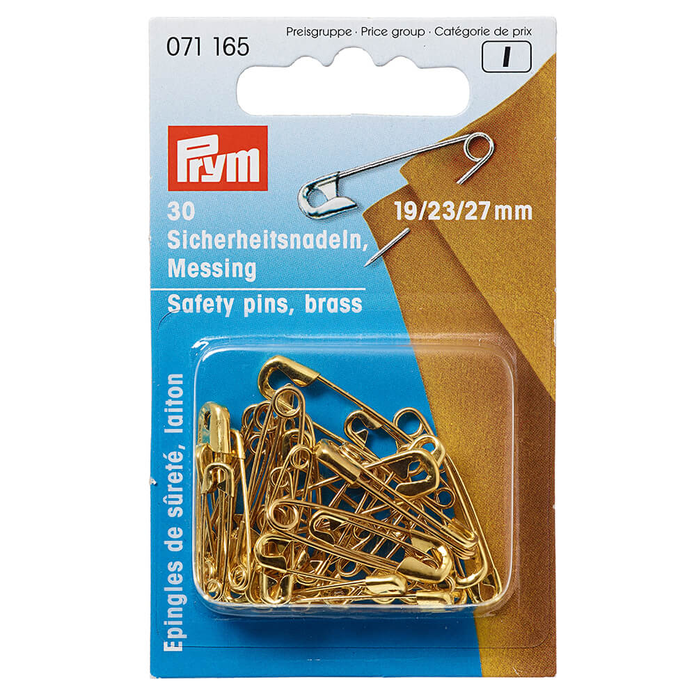 Prym Veiligheidsspelden assortiment 19-23-27mm goud - 30st