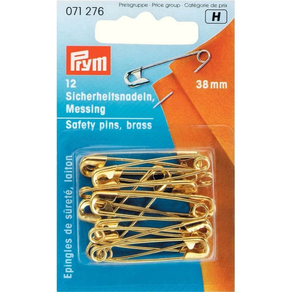 Prym Veiligheidsspelden 38mm goud - 1