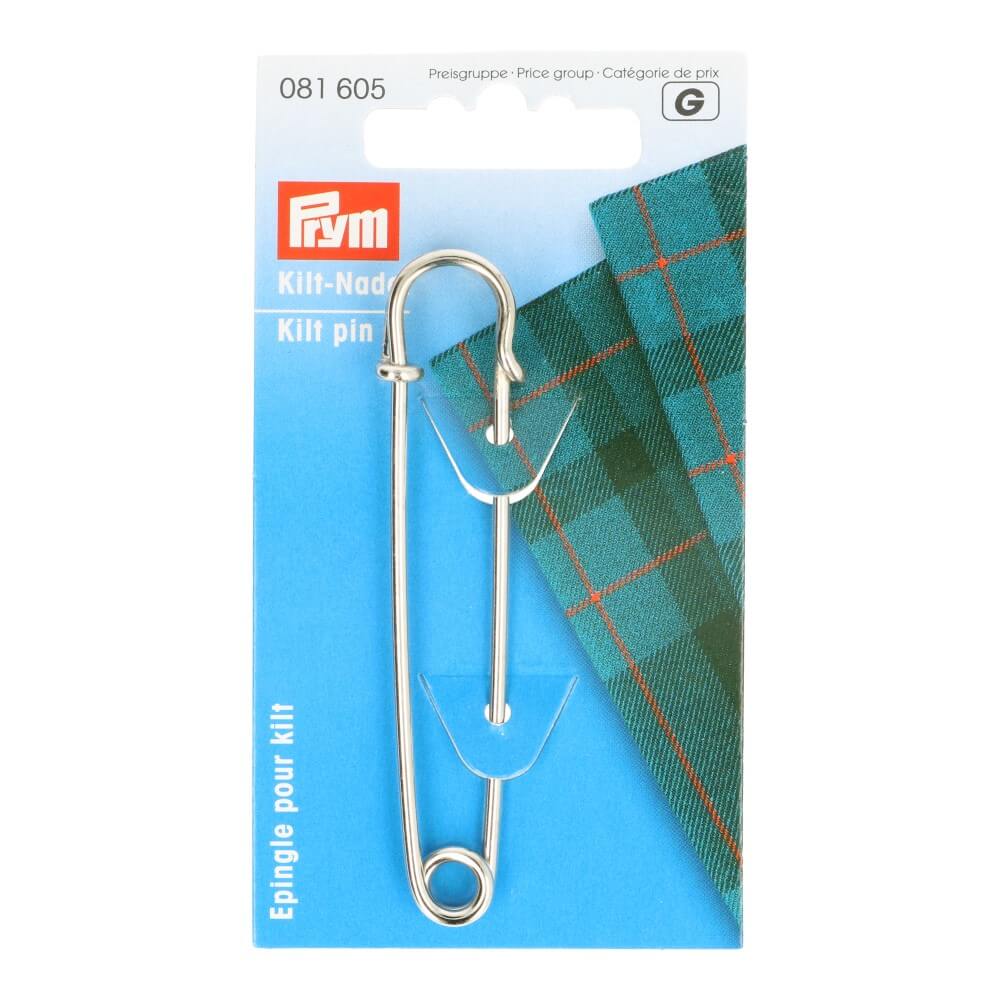 Prym Kiltspelden 76mm zilver 