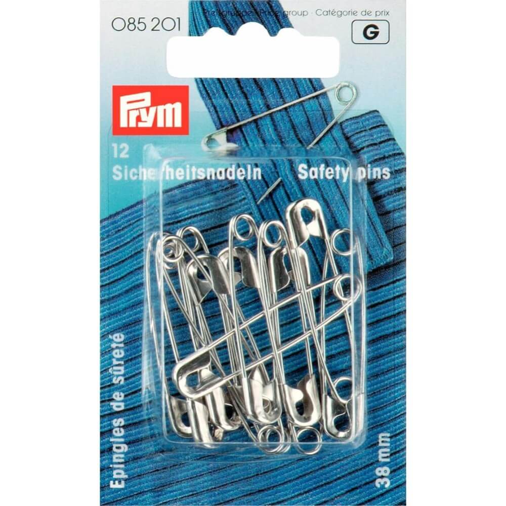 Prym Veiligheidsspelden 38mm zilver - 1