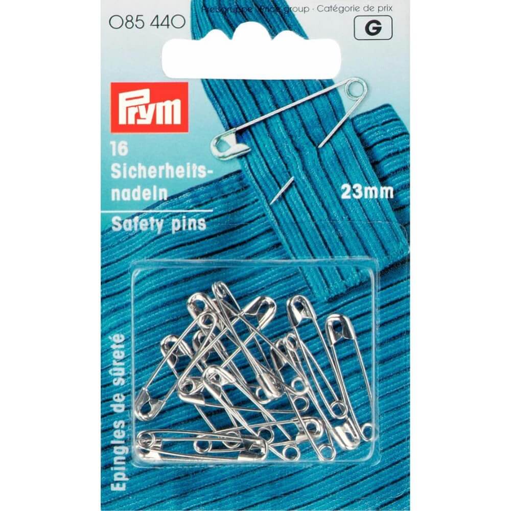 Prym Veiligheidsspelden staal 23mm zilver - 16st