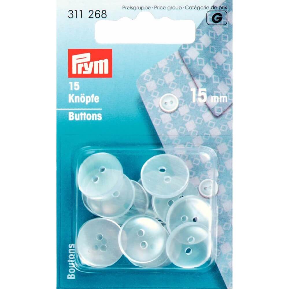 Prym Knopen voor pyjama kunststof 15mm - 1