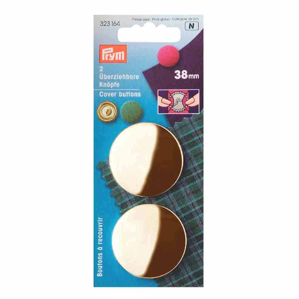 Prym Stofknopen zonder matrijs 38mm goud - 2st