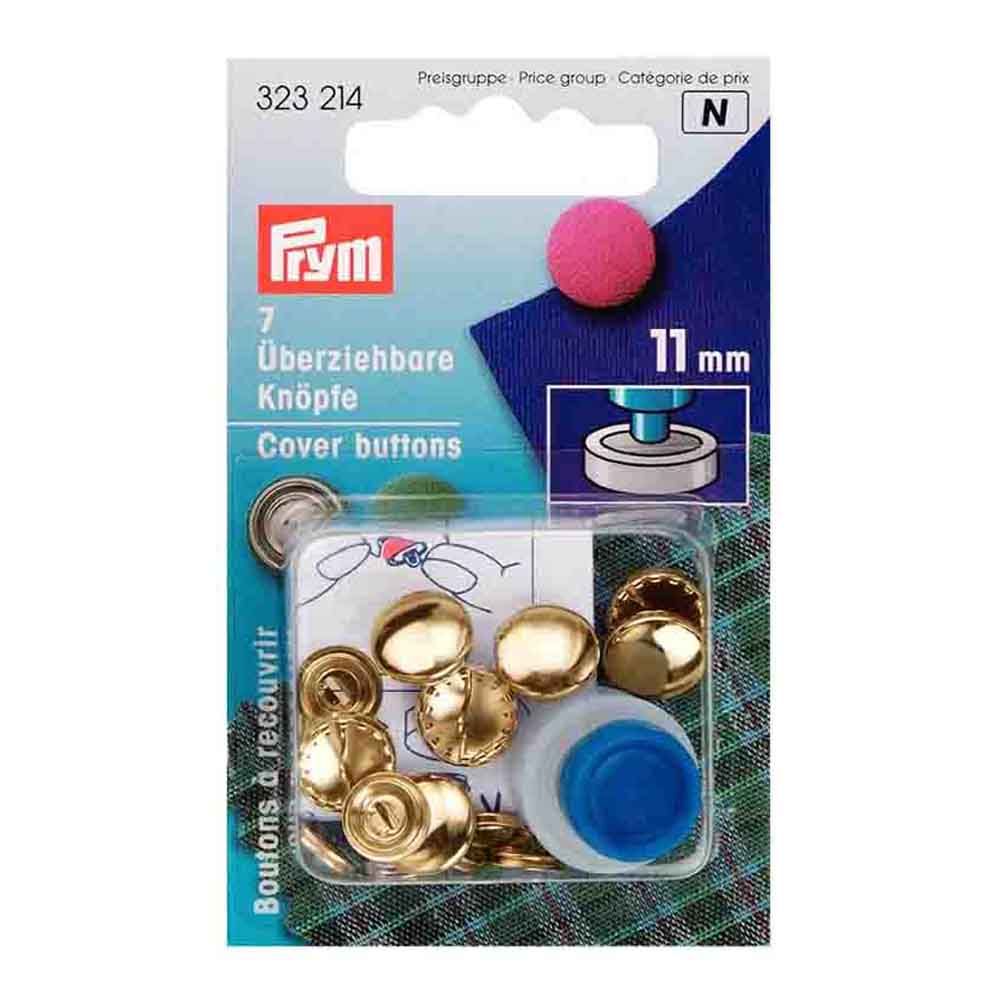 Prym Stofknopen met matrijs 11mm goud - 