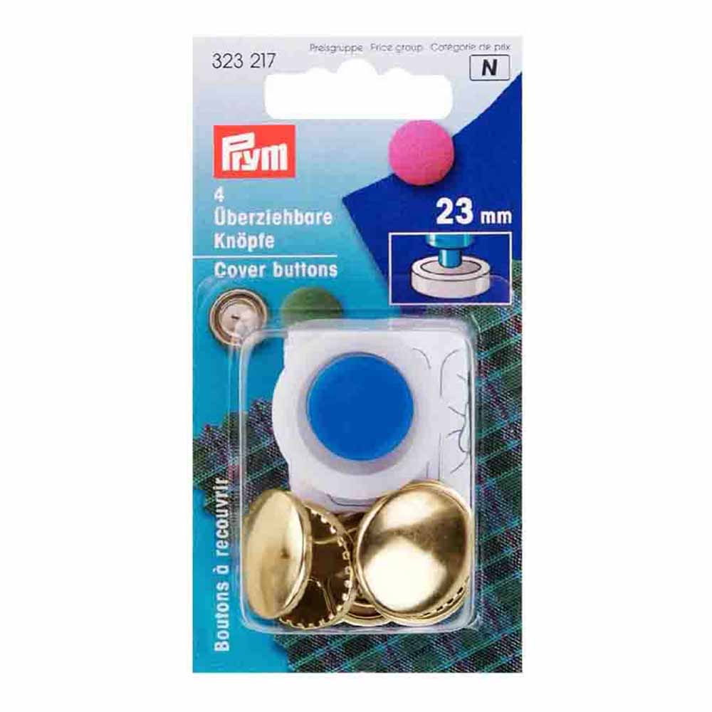 Prym Stofknopen met matrijs 23mm goud - 