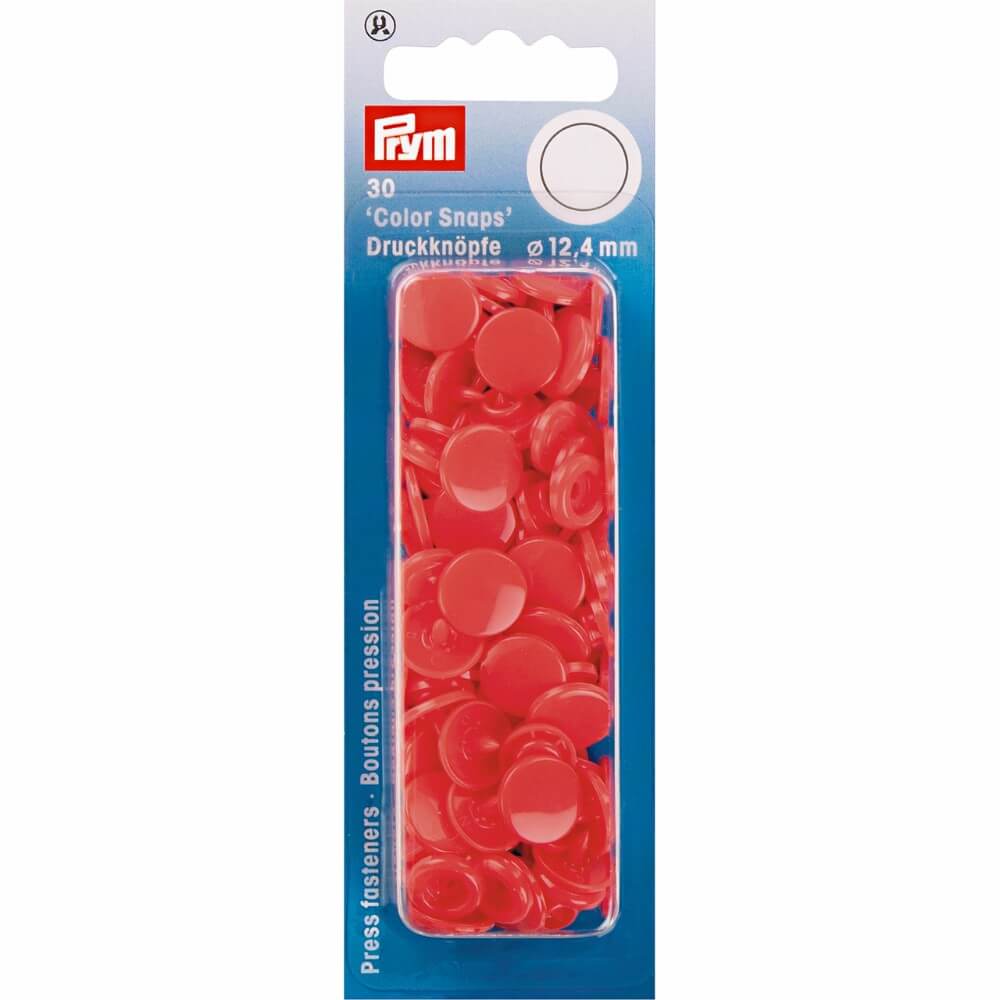 Prym Drukknopen 12,4mm lichtrood - 30st