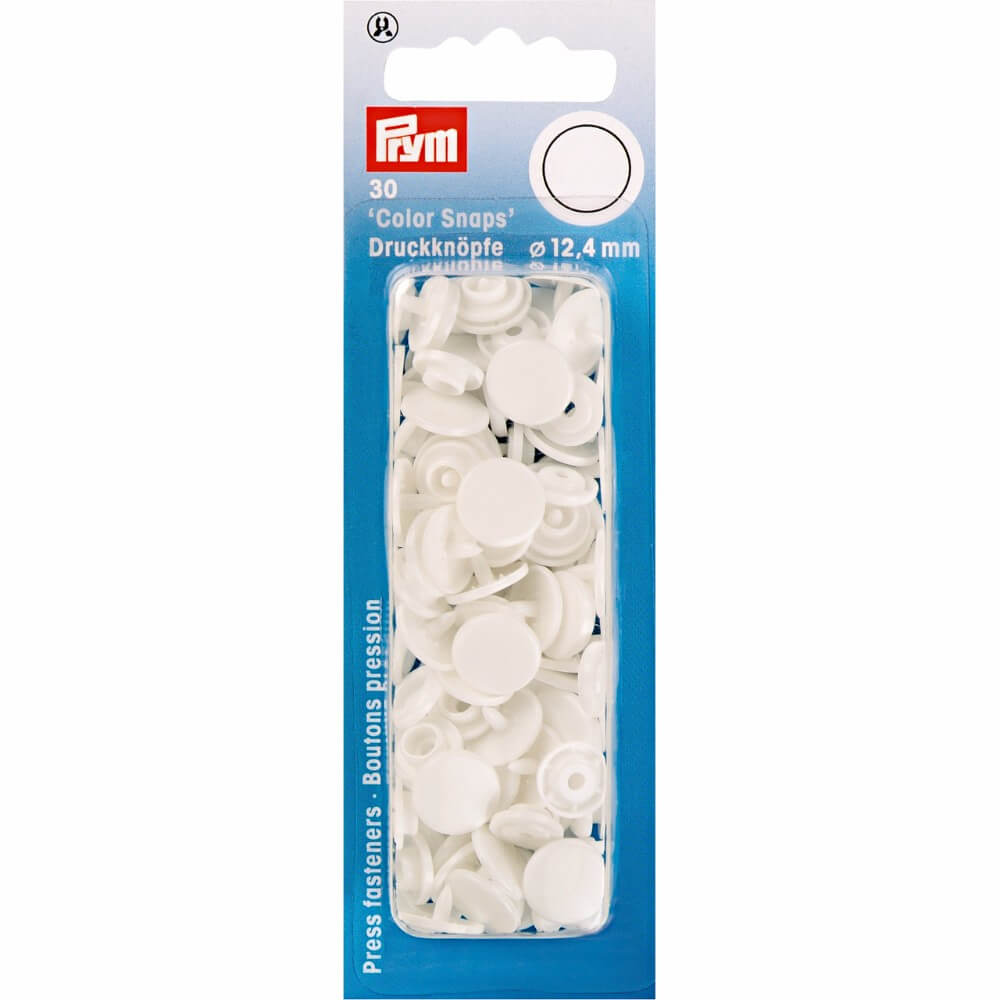 Prym Drukknopen 12,4mm wit - 30st