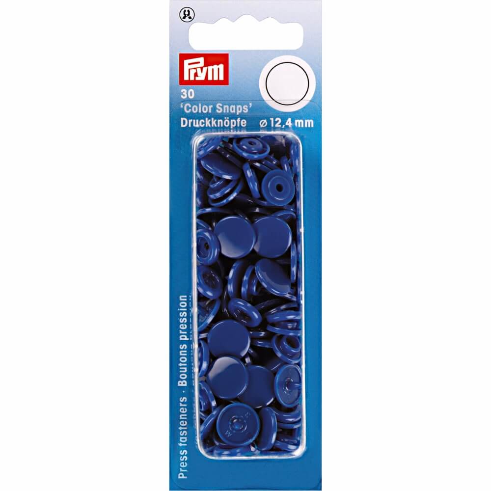 Prym Drukknopen 12,4mm royal blauw - 30st