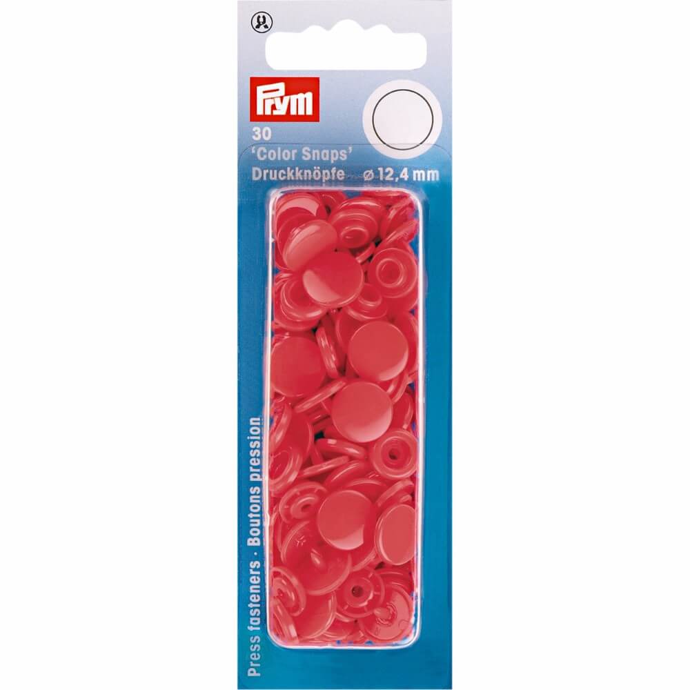 Prym Drukknopen 12,4mm rood - 30st