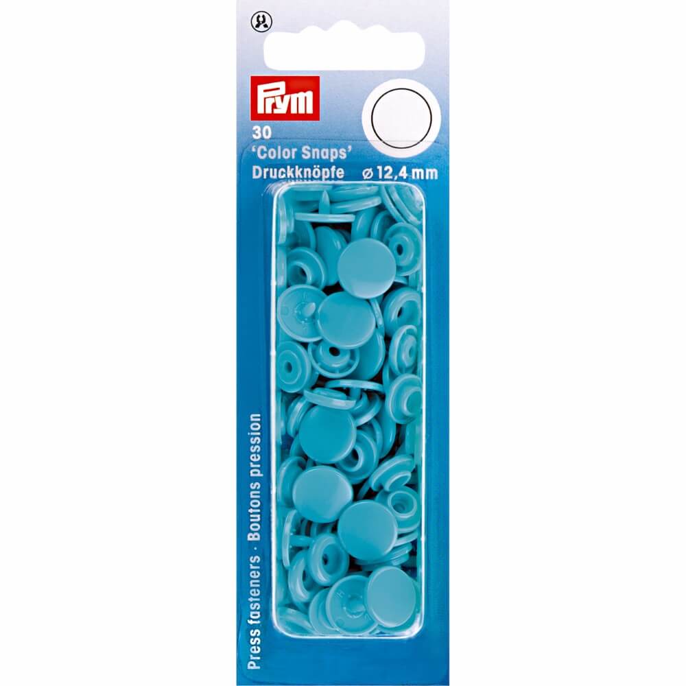 Prym Drukknopen 12,4mm turquoise - 30st