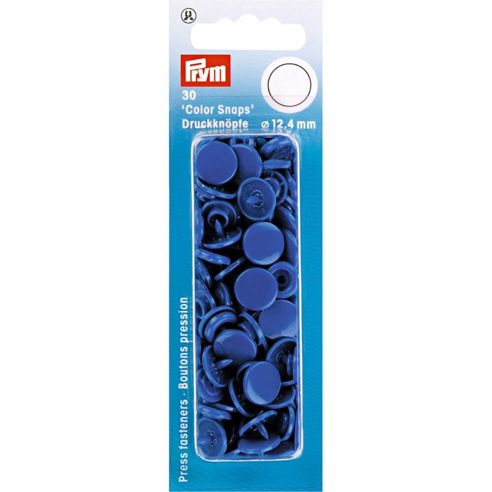 Prym Drukknopen 12,4mm blauw - 30st