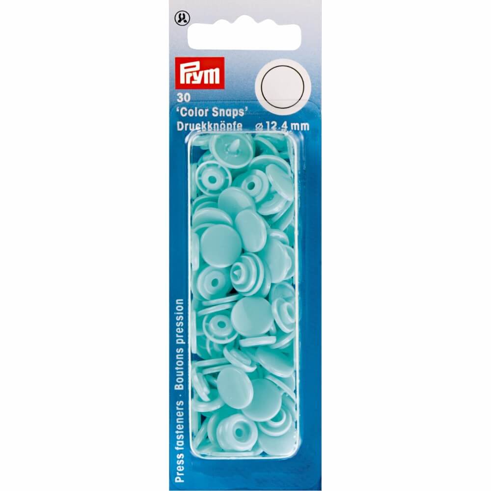 Prym Drukknopen 12,4mm licht turquoise - 30st