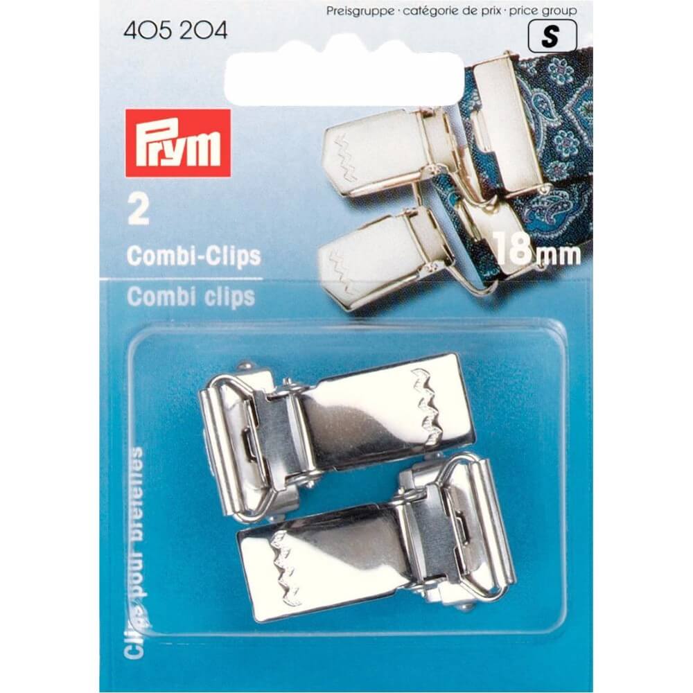 Prym Combi clips 18mm zilver - 2st