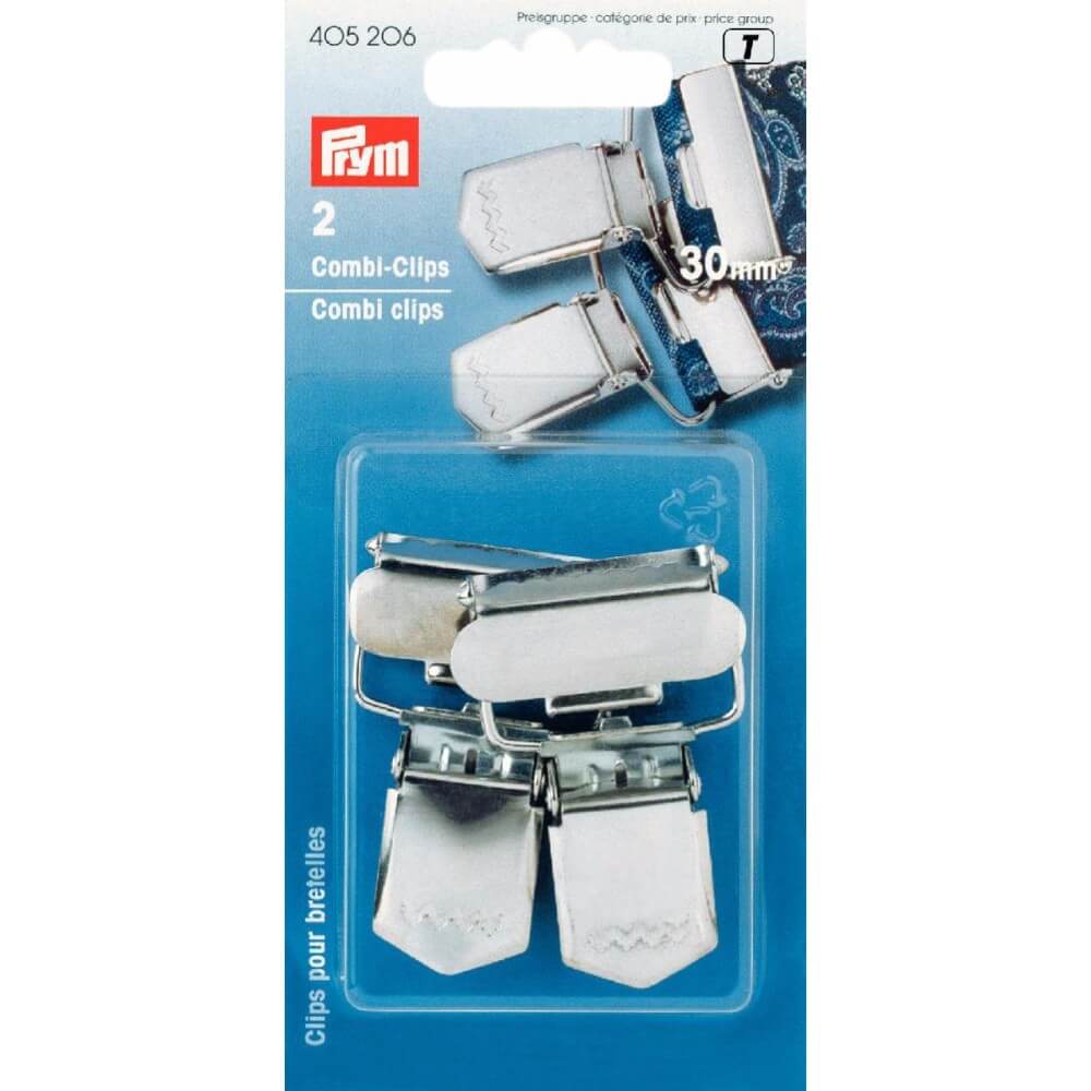 Prym Combi clips 30mm zilver - 2st