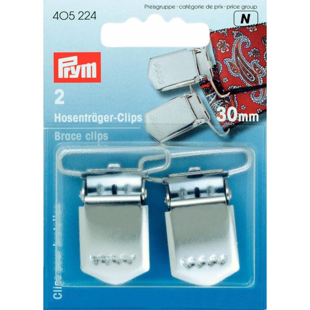 Prym Bretelclips 30mm zilver - 2st