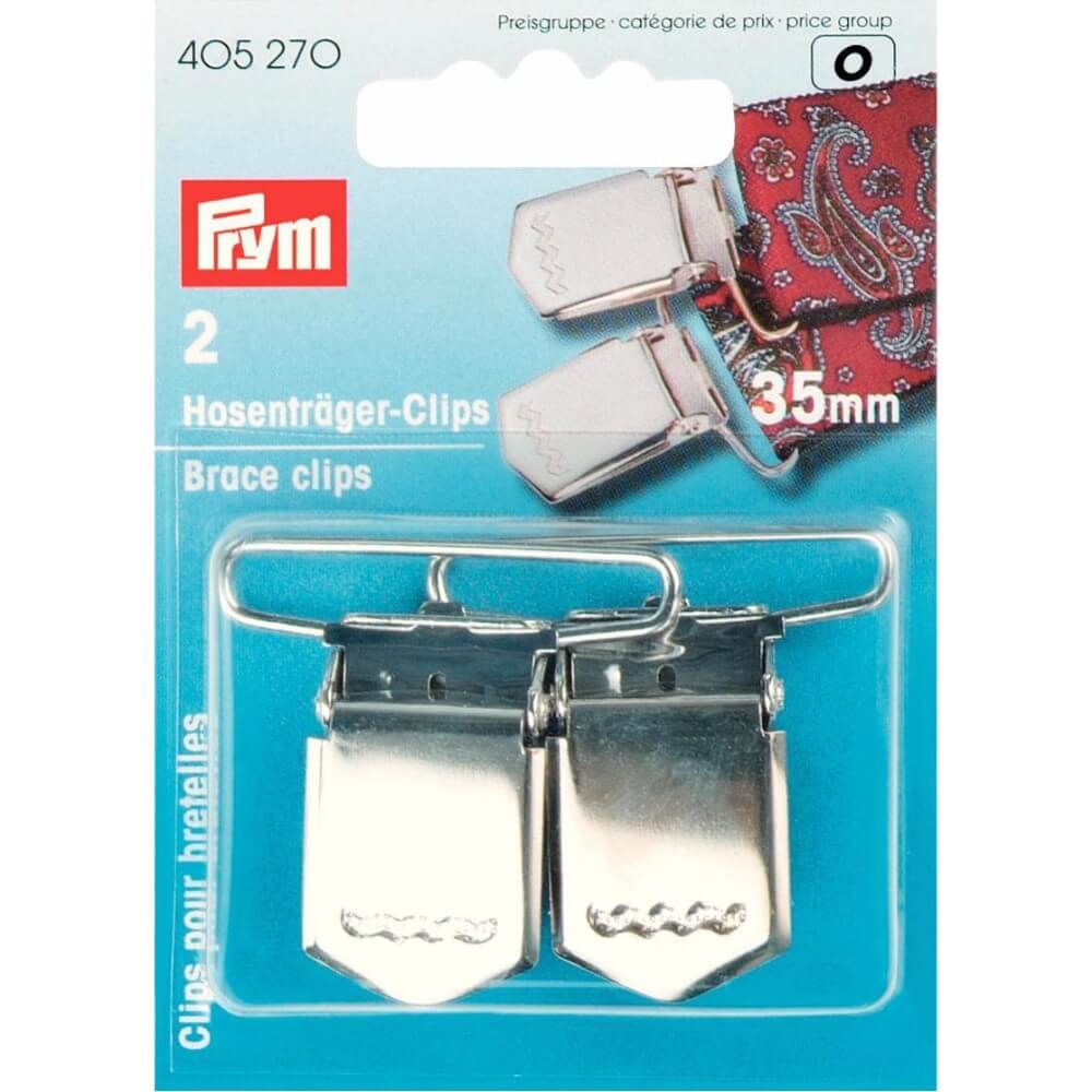 Prym Bretelclips 35mm zilver - 2st