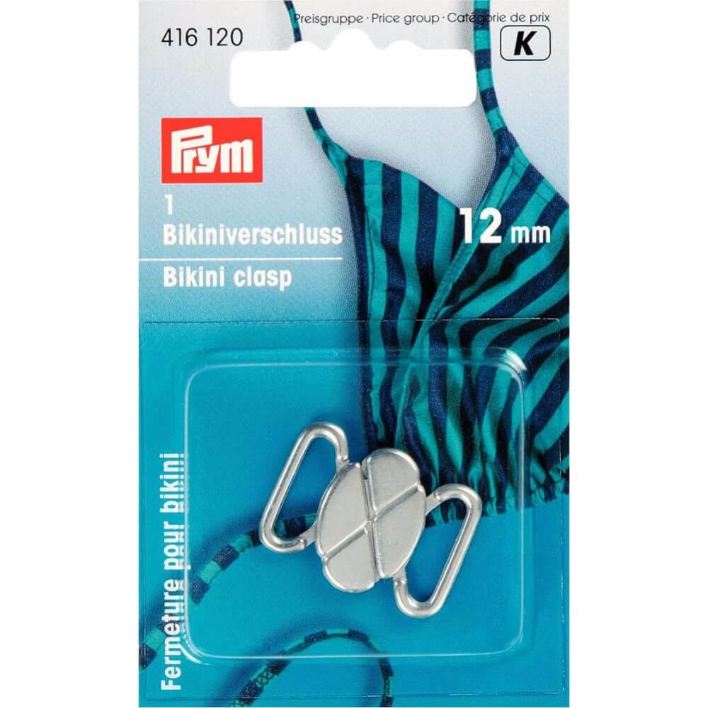 Prym Bikini-ceintuursluiting staal klaver 12mm zilver - 