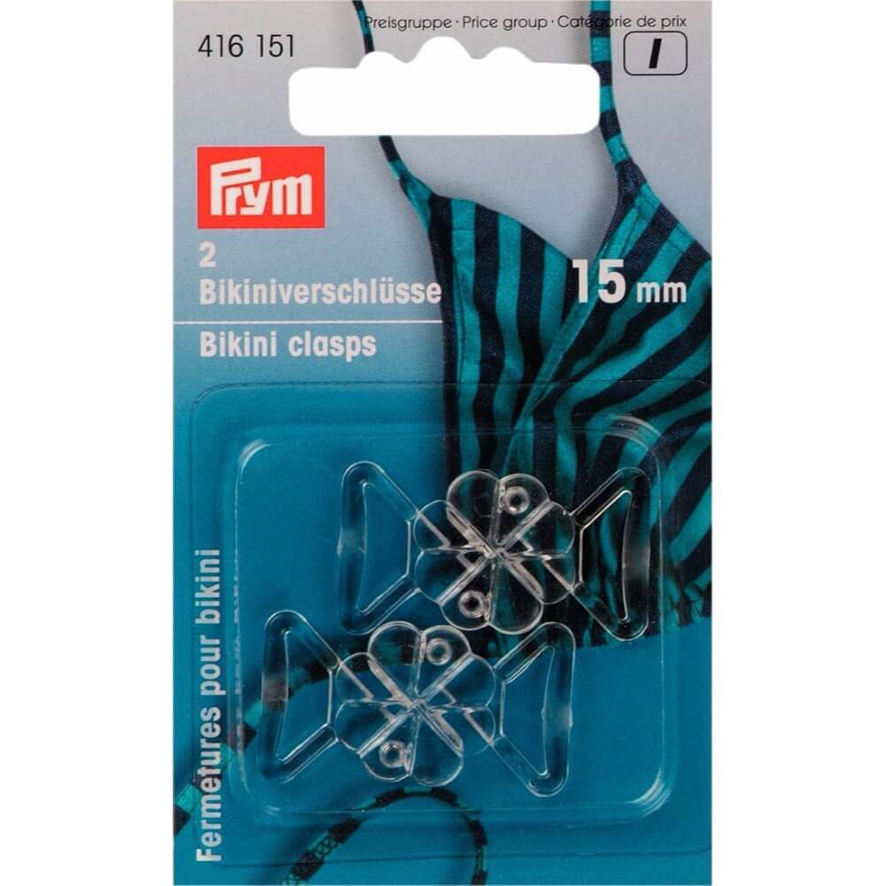 Prym Bikini-ceintuursluiting kunst. klaver 15mm - 2st