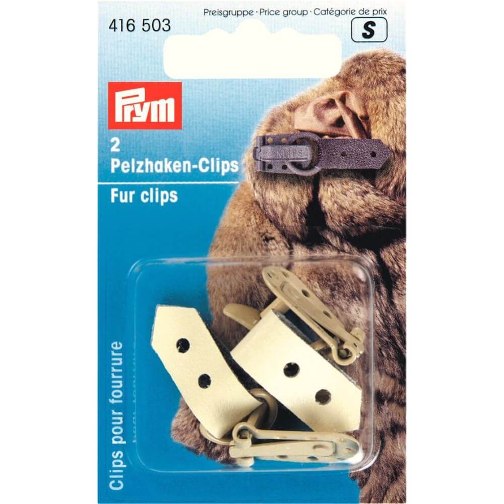 Prym Clips bonthaken beige - 2st