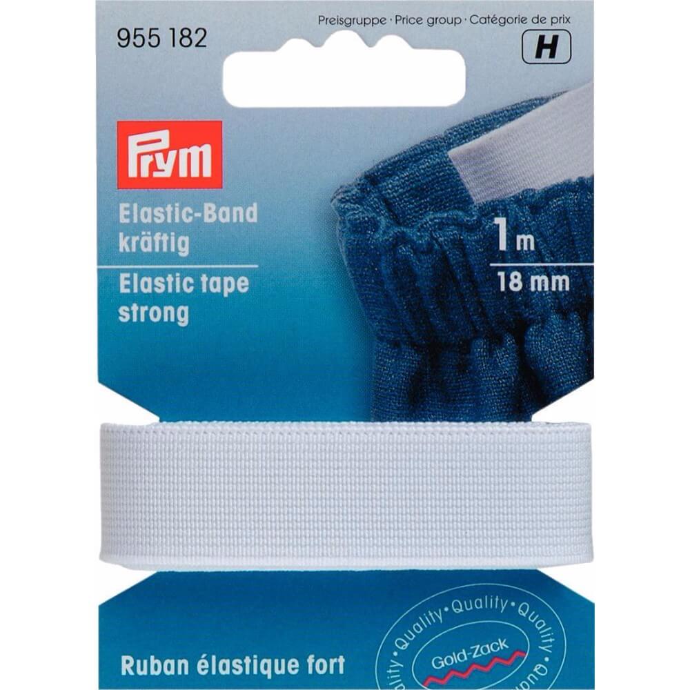 Prym Band elastiek sterk 18mm wit - 1m