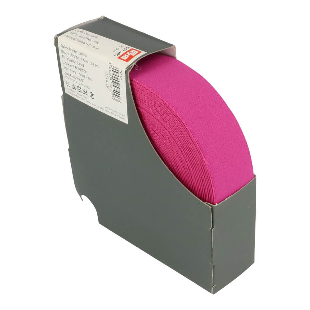 Prym Taille elastiek 38mm fuchsia - 10m