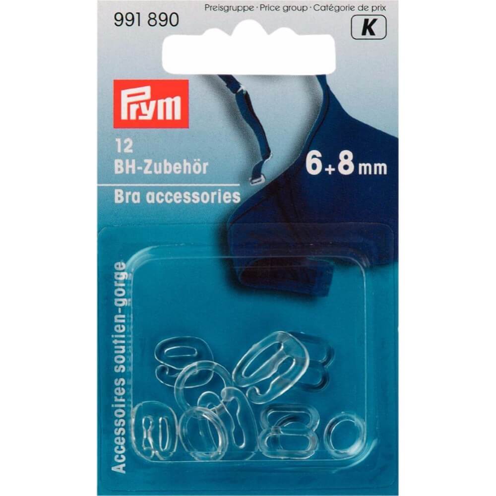 Prym BH-accessoires kunststof 6-8mm transparant - 