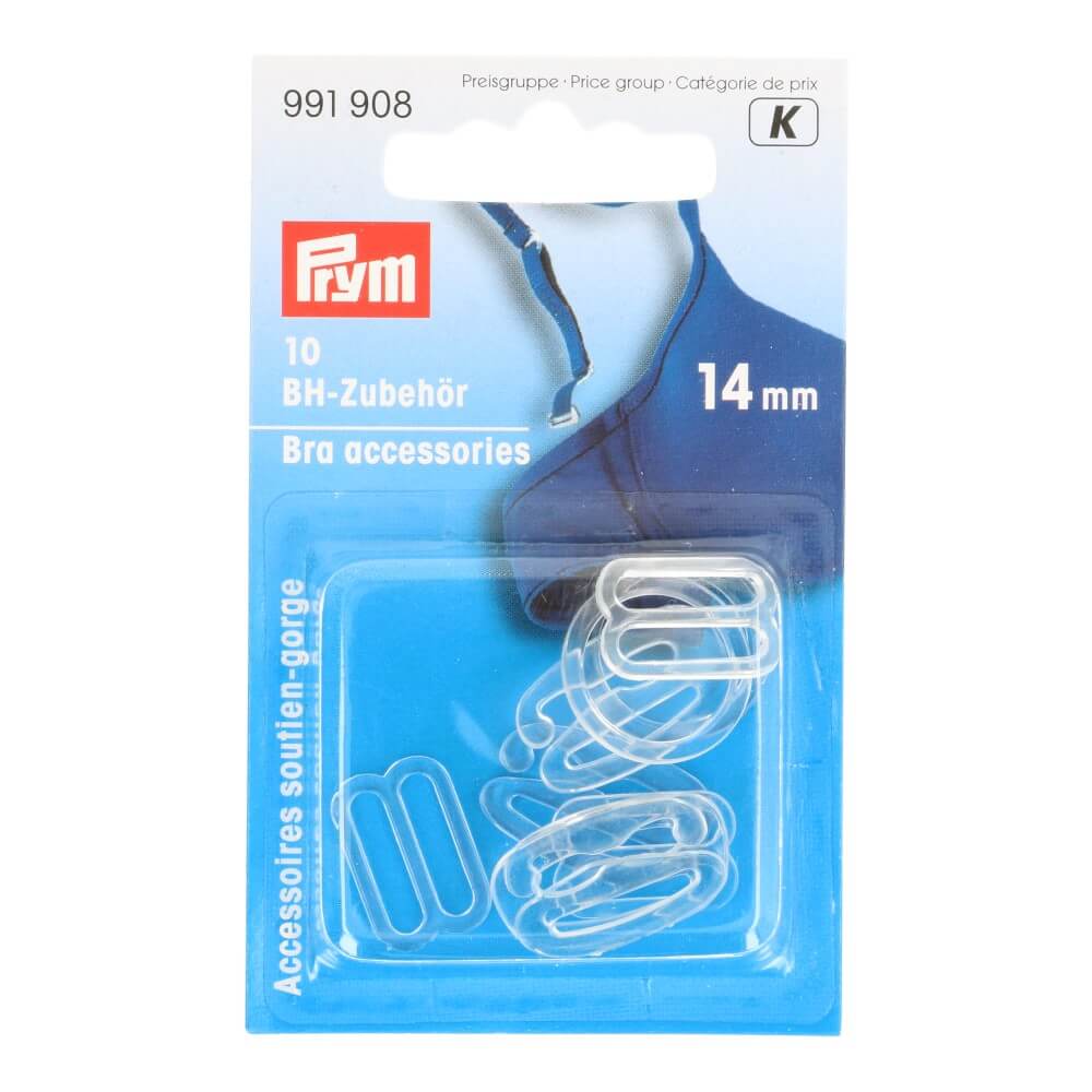 Prym BH-accessoires kunststof 14mm transparant - 10st