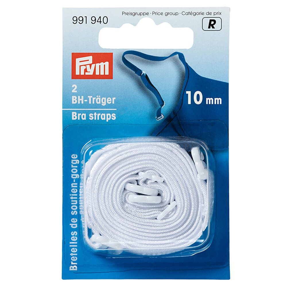 Prym BH-schouderband 10mm wit - 2st