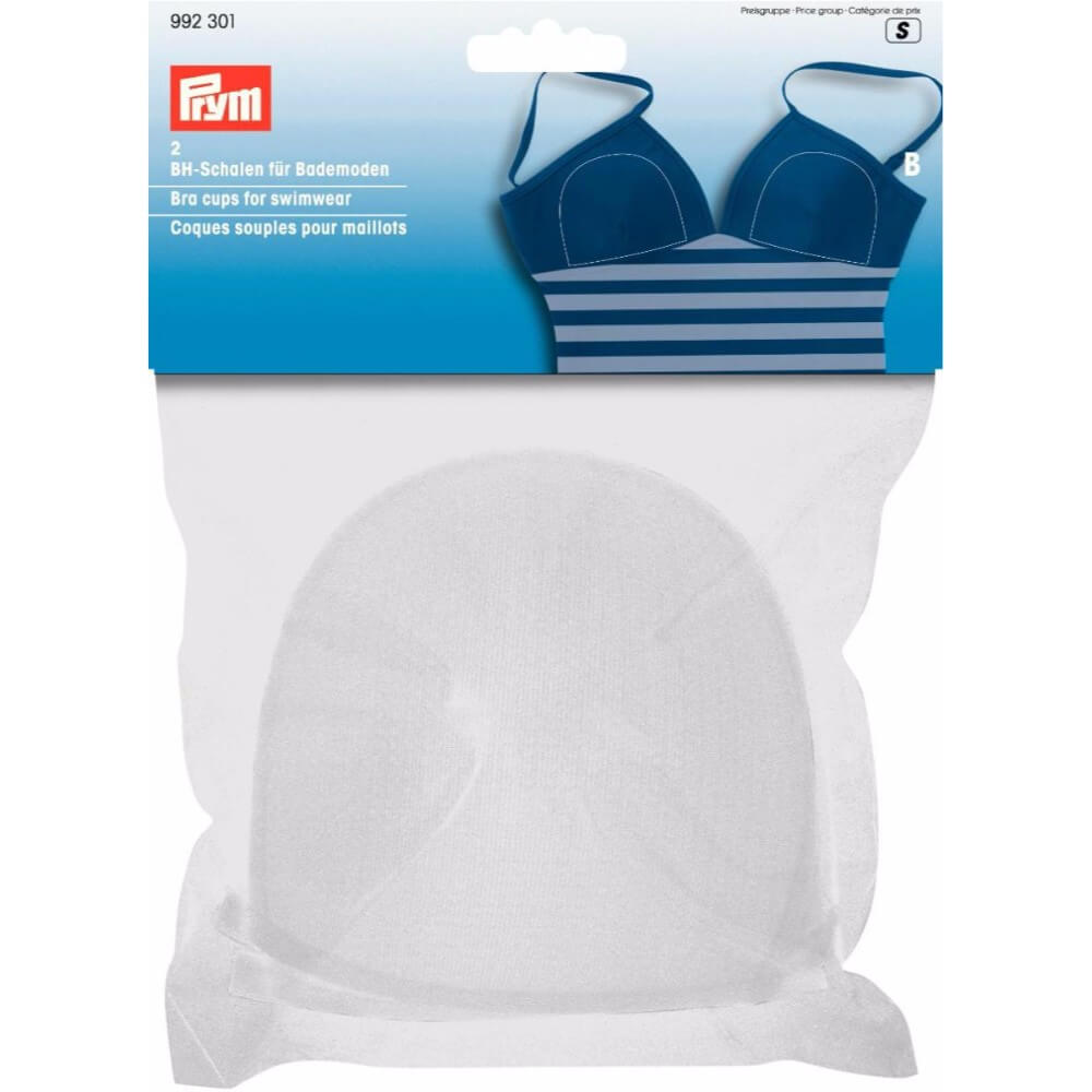 Prym BH inlegcups voor badkleding maat B wit - 2st