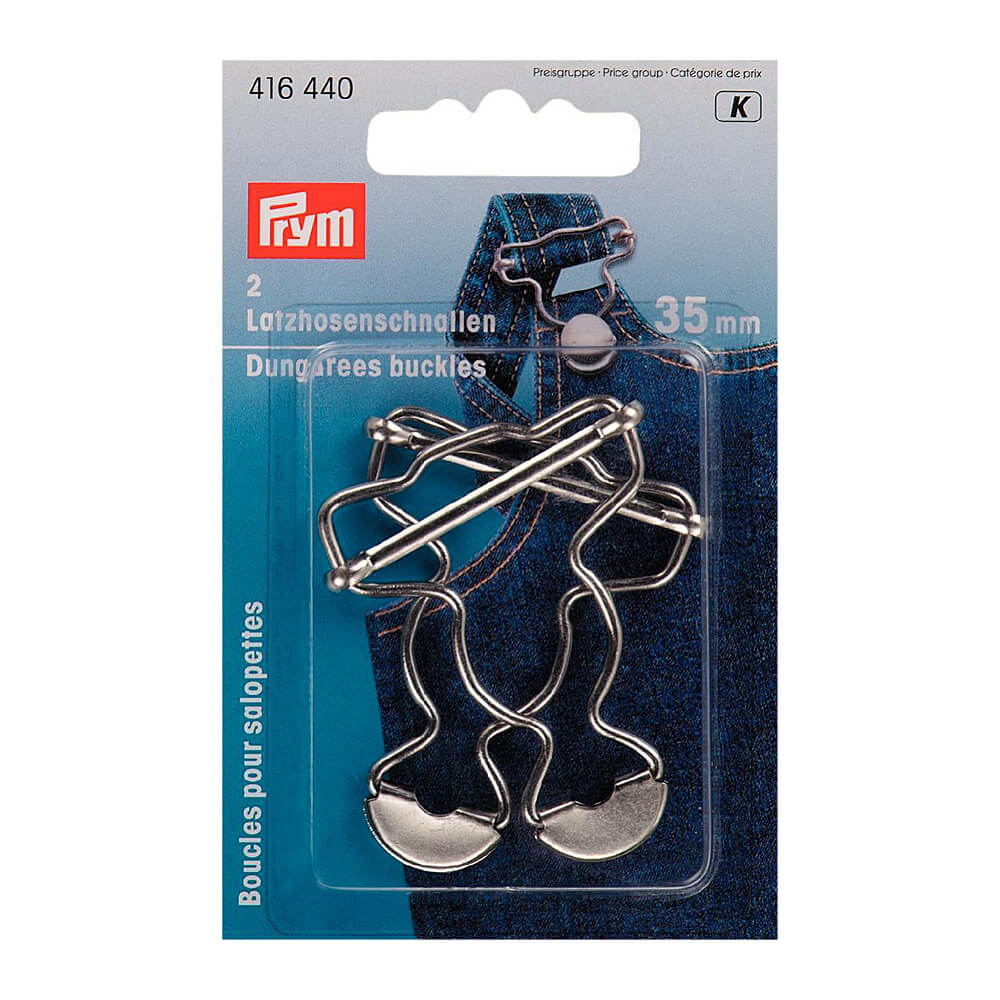 Prym Gespen voor tuinbroek 35mm zilver - 2st